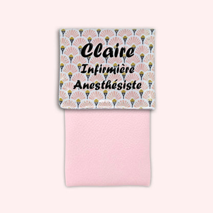 Art Deco Pale Pink Magnetic Pouch