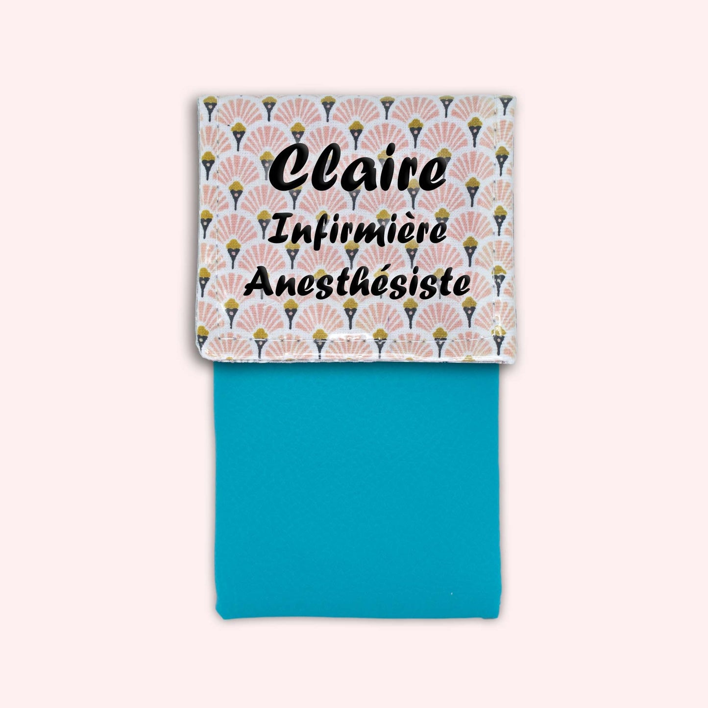 Art Deco Pale Pink Magnetic Pouch