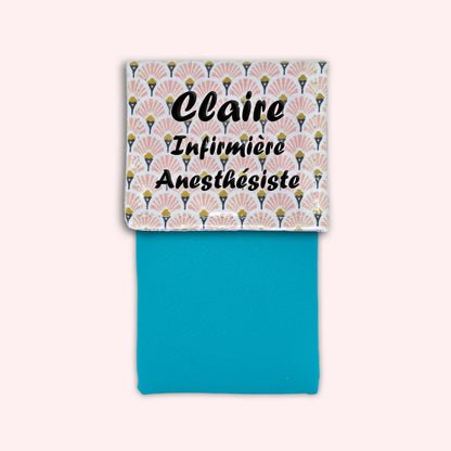 Art Deco Pale Pink Magnetic Pouch