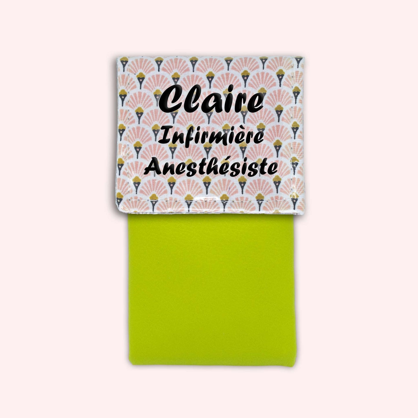 Art Deco Pale Pink Magnetic Pouch