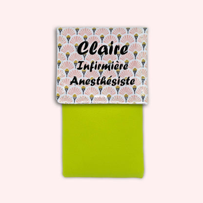 Art Deco Pale Pink Magnetic Pouch