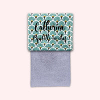 Pochette aimantée Art Déco Turquoise
