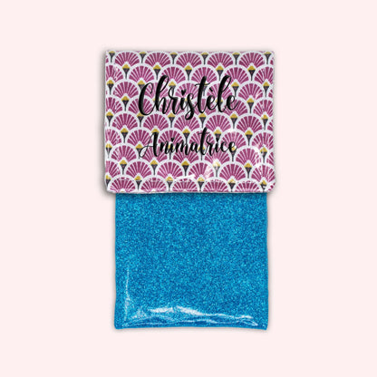 Pochette aimantée Art Déco Violet