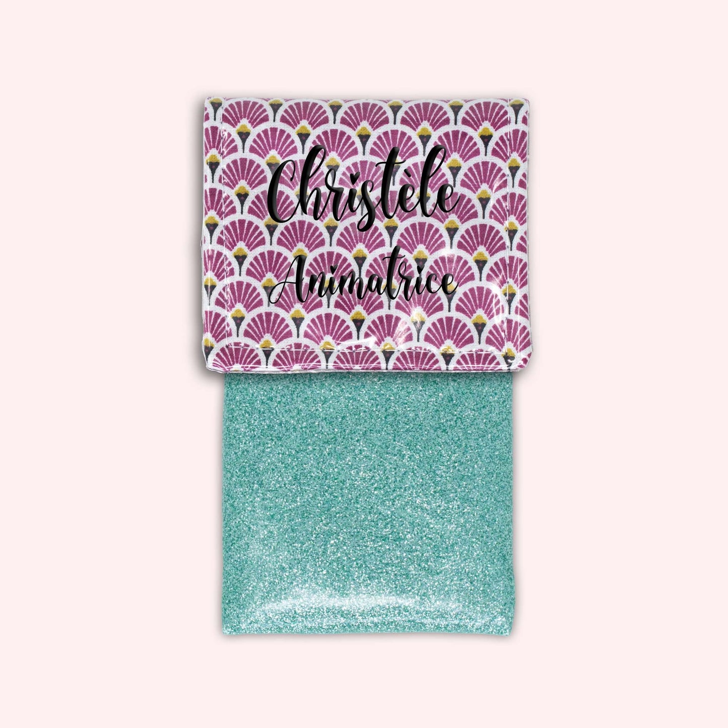 Pochette aimantée Art Déco Violet