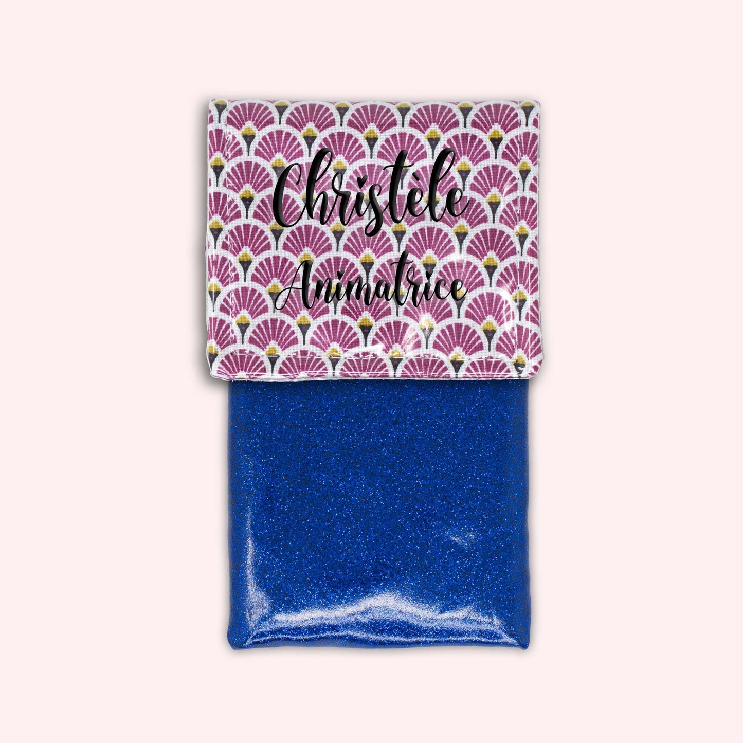 Pochette aimantée Art Déco Violet