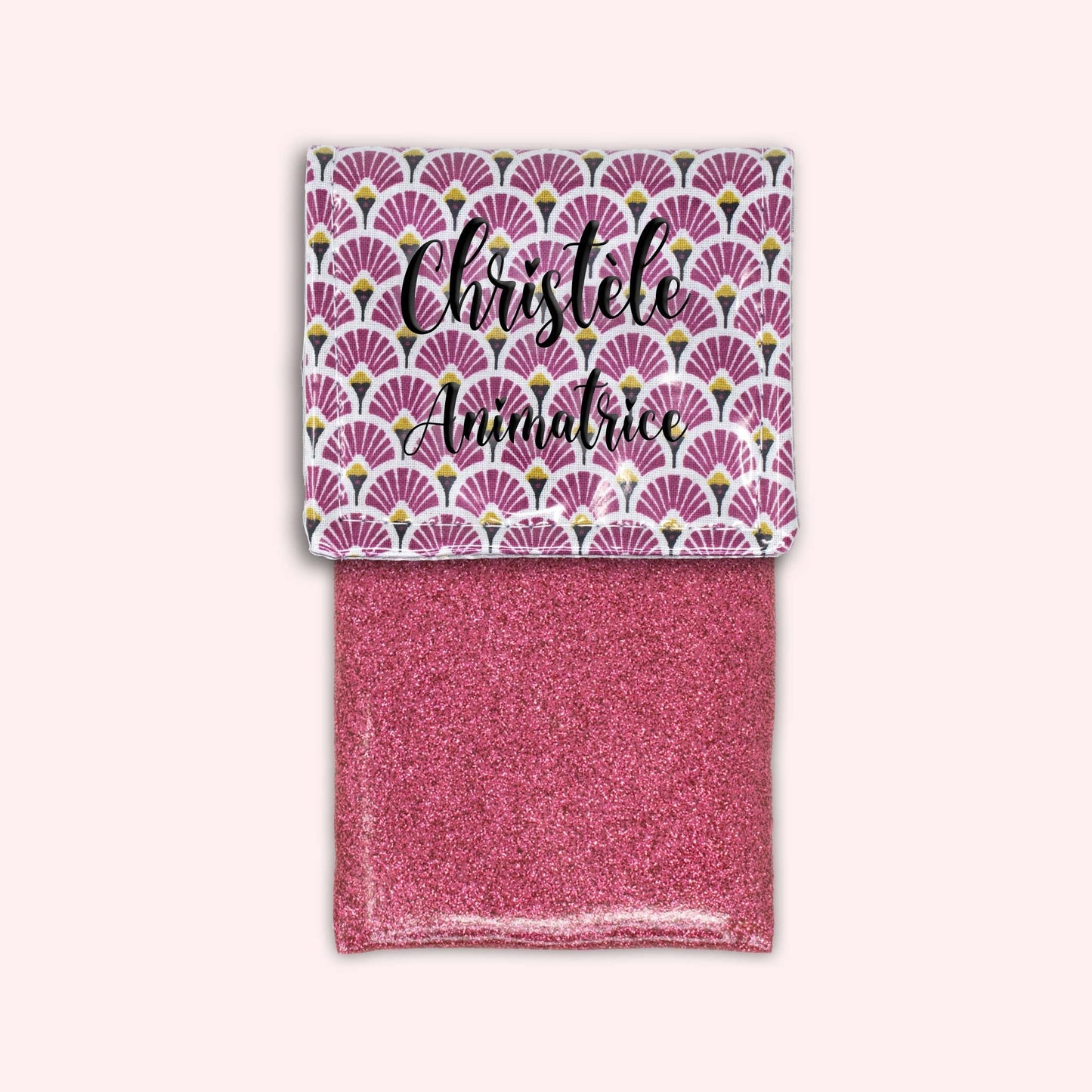 Pochette aimantée Art Déco Violet