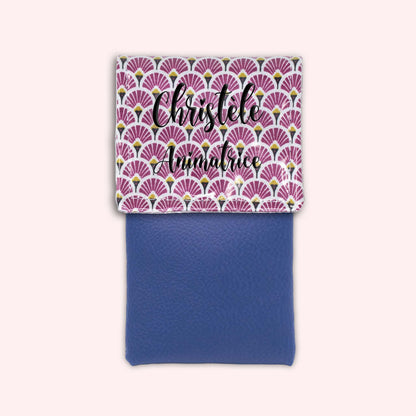 Pochette aimantée Art Déco Violet