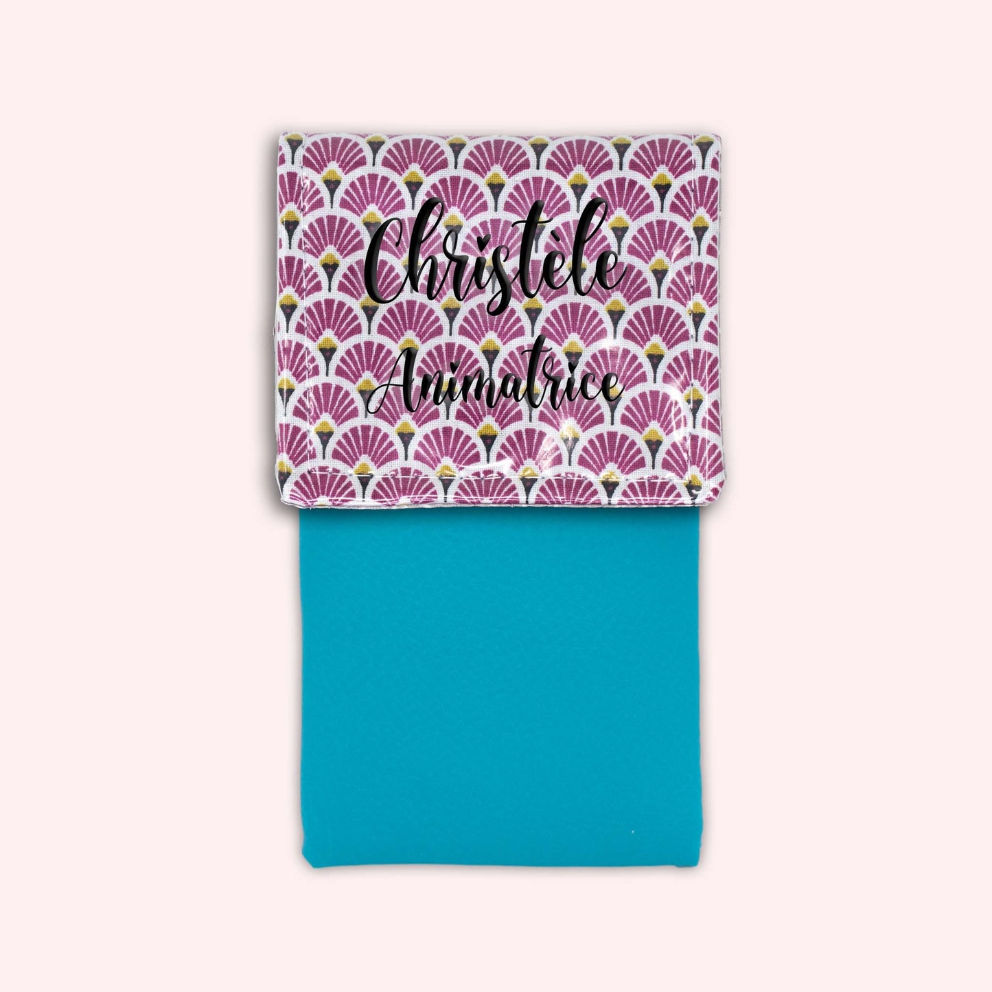 Pochette aimantée Art Déco Violet