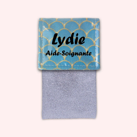 Pochette aimantée Ecailles d'or Pétrole