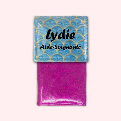 Pochette aimantée Ecailles d'or Pétrole