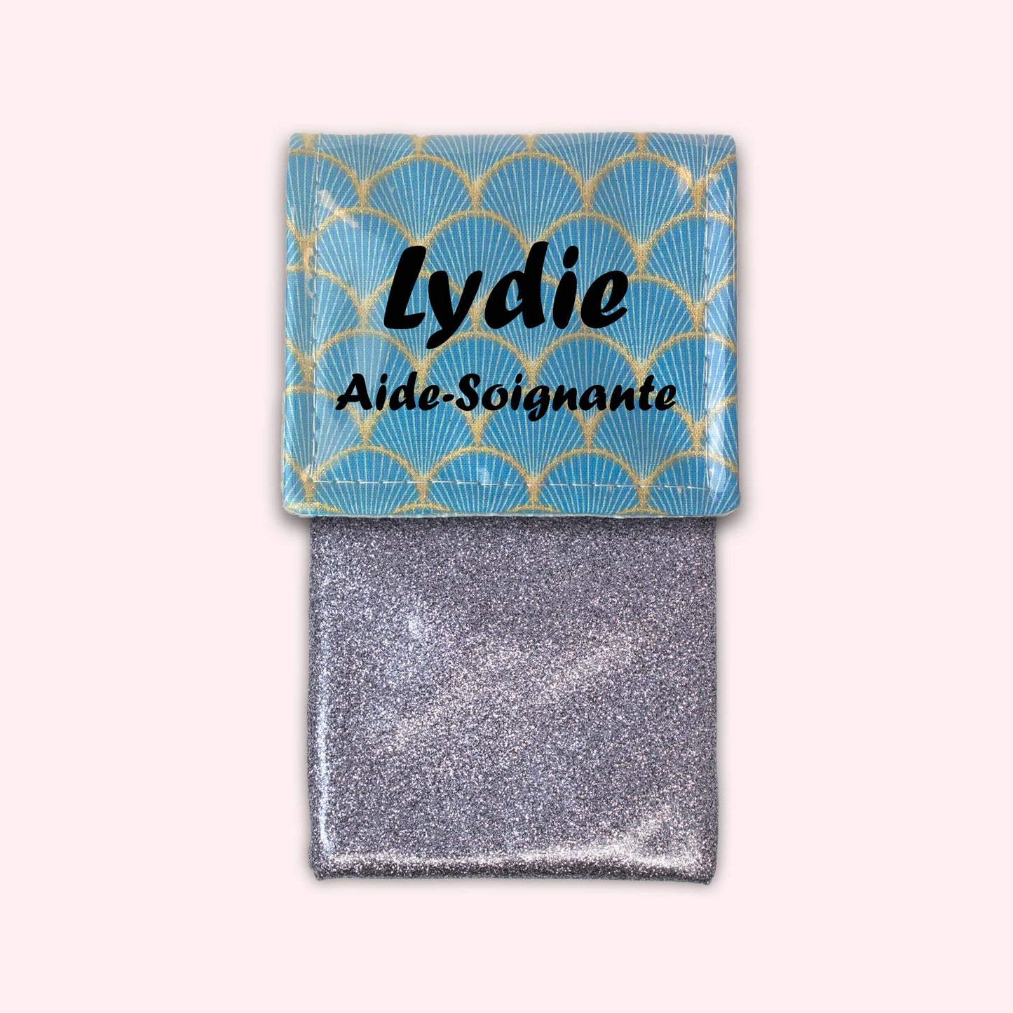 Pochette aimantée Ecailles d'or Pétrole