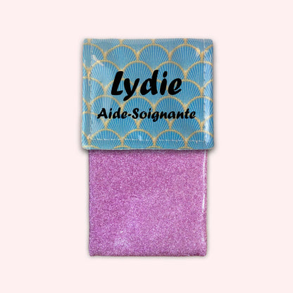 Pochette aimantée Ecailles d'or Pétrole