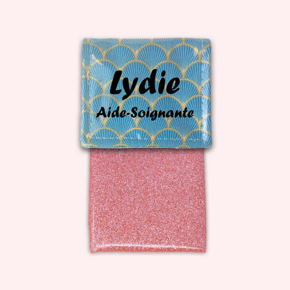 Pochette aimantée Ecailles d'or Pétrole