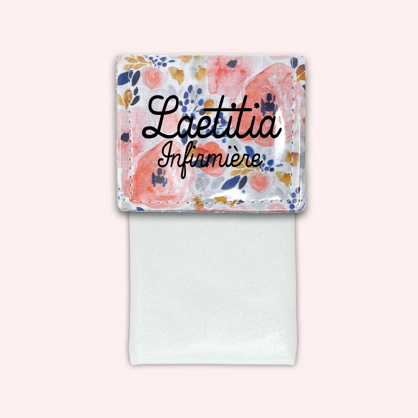 Aqua Flower Magnetic Pouch