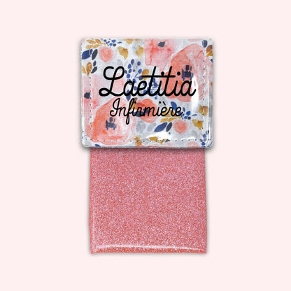 Pochette aimantée Fleur Aqua