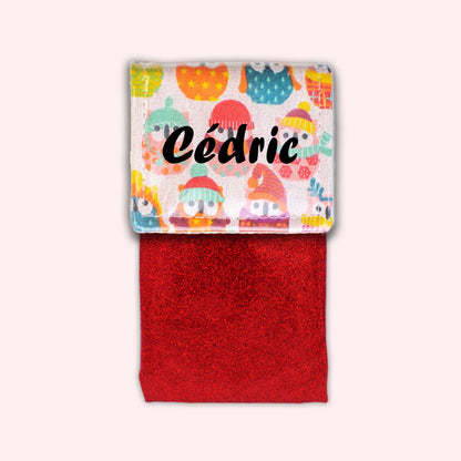 Winter Orange Owls Magnetic Pouch