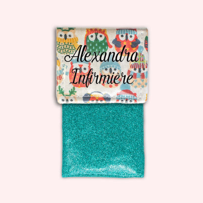 Winter Sand Owls Magnetic Pouch