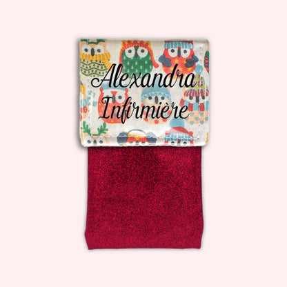 Winter Sand Owls Magnetic Pouch