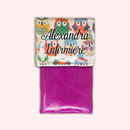 Winter Sand Owls Magnetic Pouch