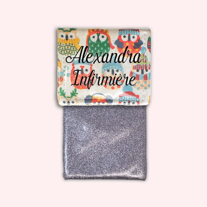 Winter Sand Owls Magnetic Pouch