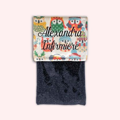 Winter Sand Owls Magnetic Pouch
