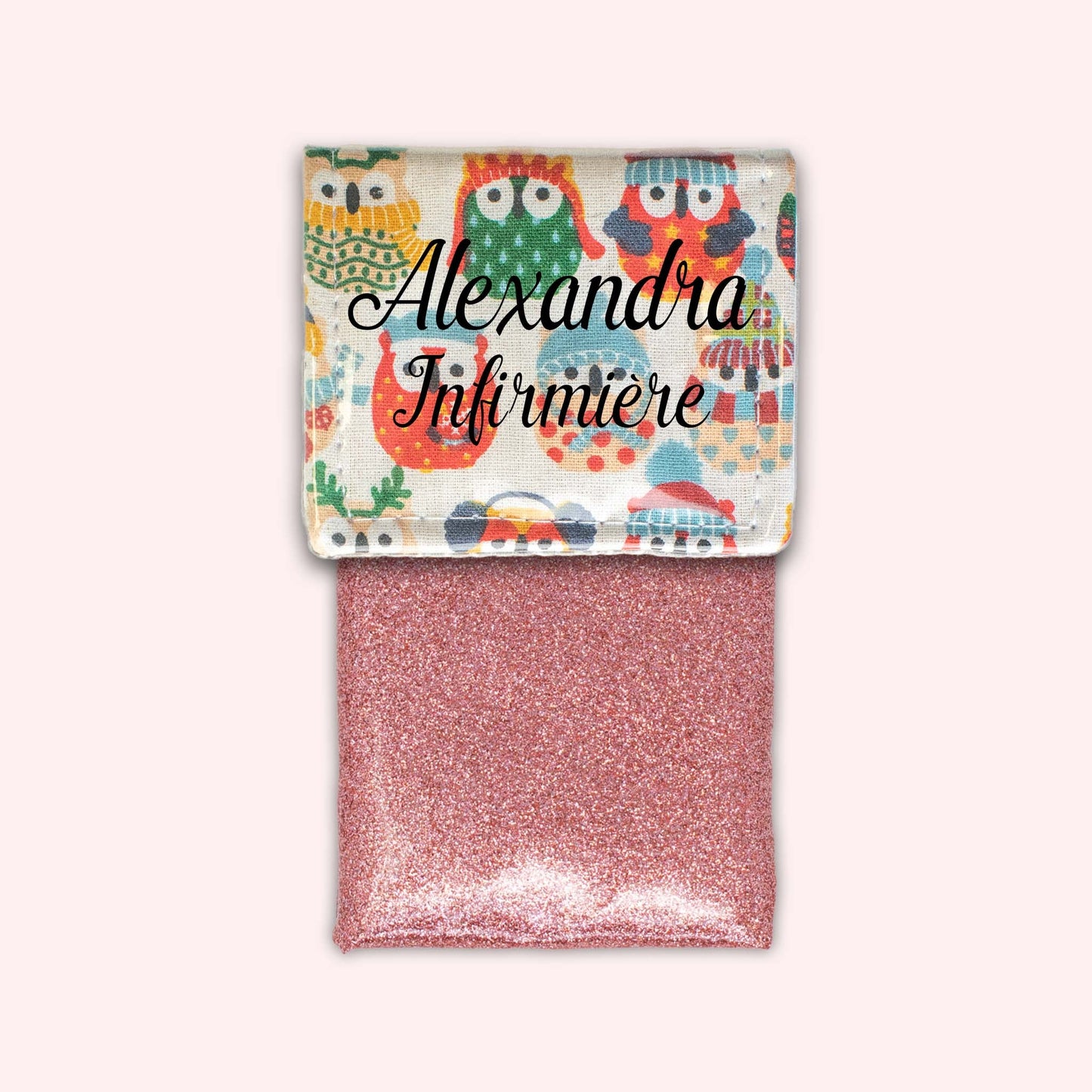 Pochette aimantée Hiboux Sable Hiver