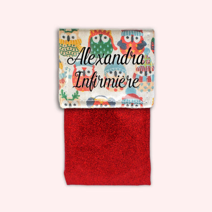 Winter Sand Owls Magnetic Pouch