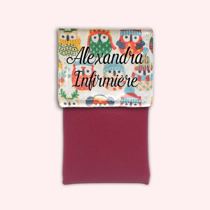 Winter Sand Owls Magnetic Pouch