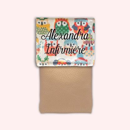 Winter Sand Owls Magnetic Pouch