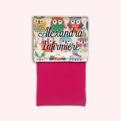 Winter Sand Owls Magnetic Pouch