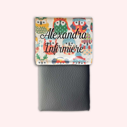 Winter Sand Owls Magnetic Pouch