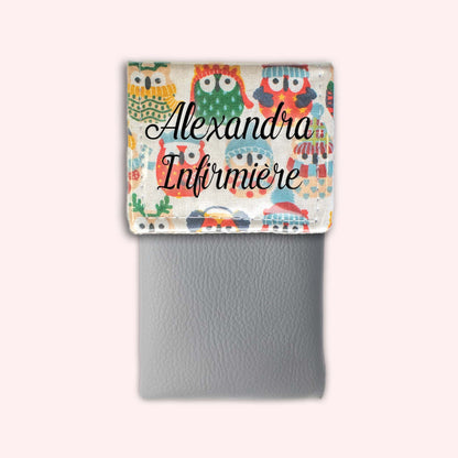 Winter Sand Owls Magnetic Pouch