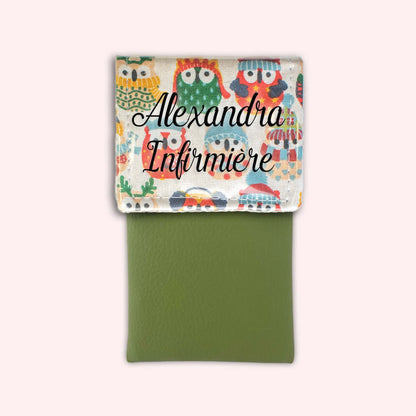 Winter Sand Owls Magnetic Pouch