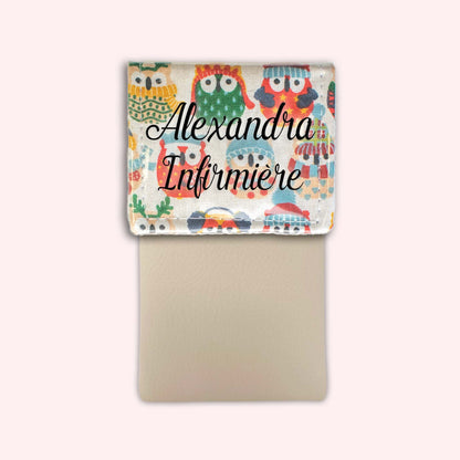 Winter Sand Owls Magnetic Pouch