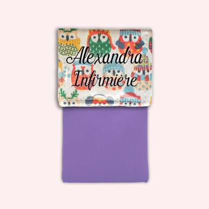 Winter Sand Owls Magnetic Pouch