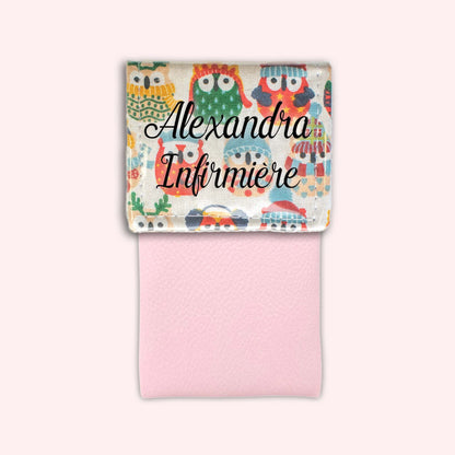 Winter Sand Owls Magnetic Pouch