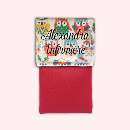 Winter Sand Owls Magnetic Pouch