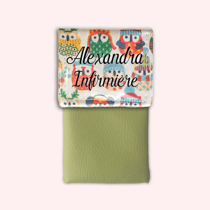 Winter Sand Owls Magnetic Pouch