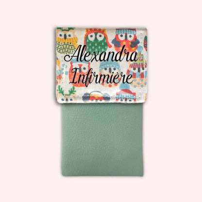 Winter Sand Owls Magnetic Pouch