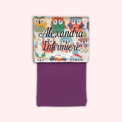 Winter Sand Owls Magnetic Pouch