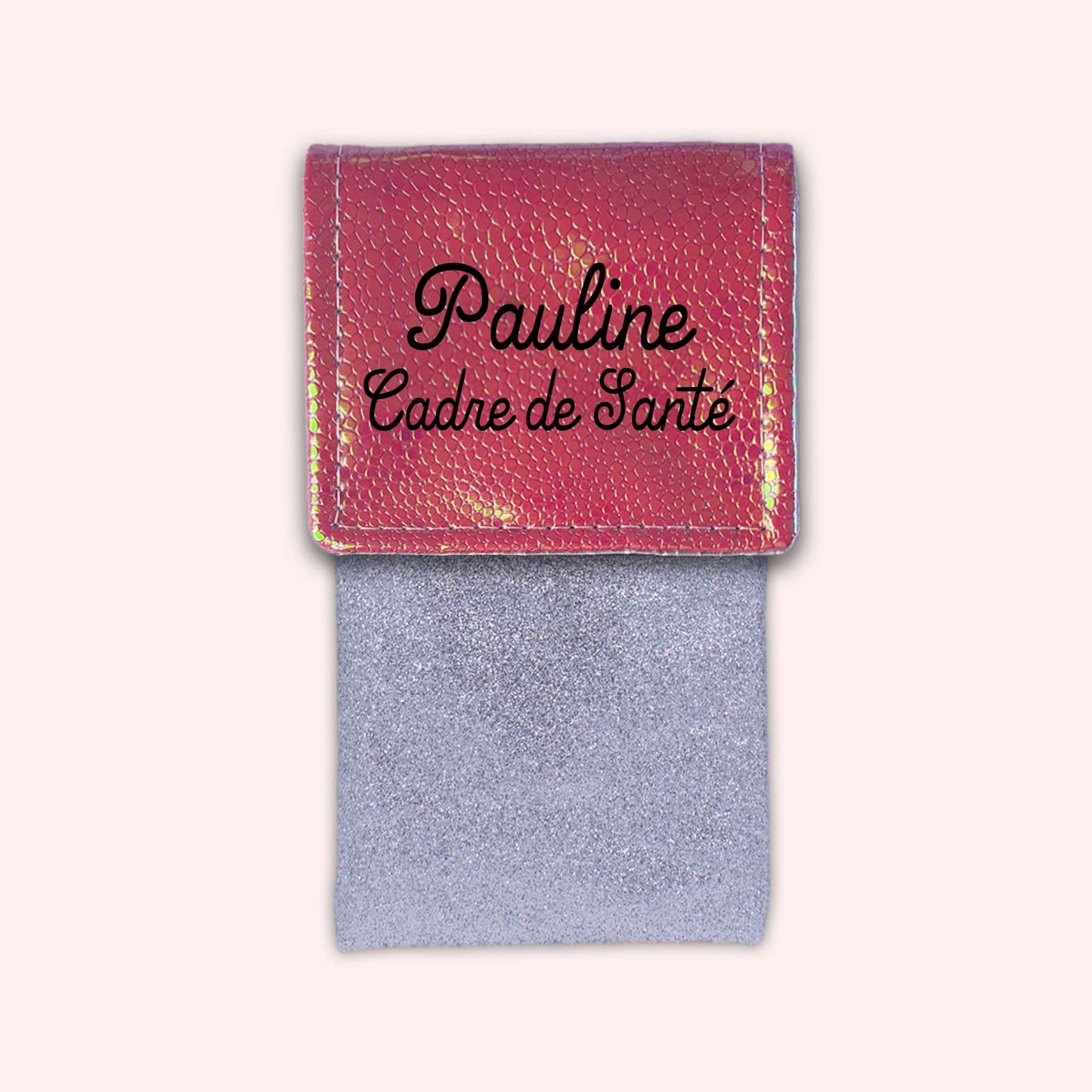 Holo Dark Pink Magnetic Pouch