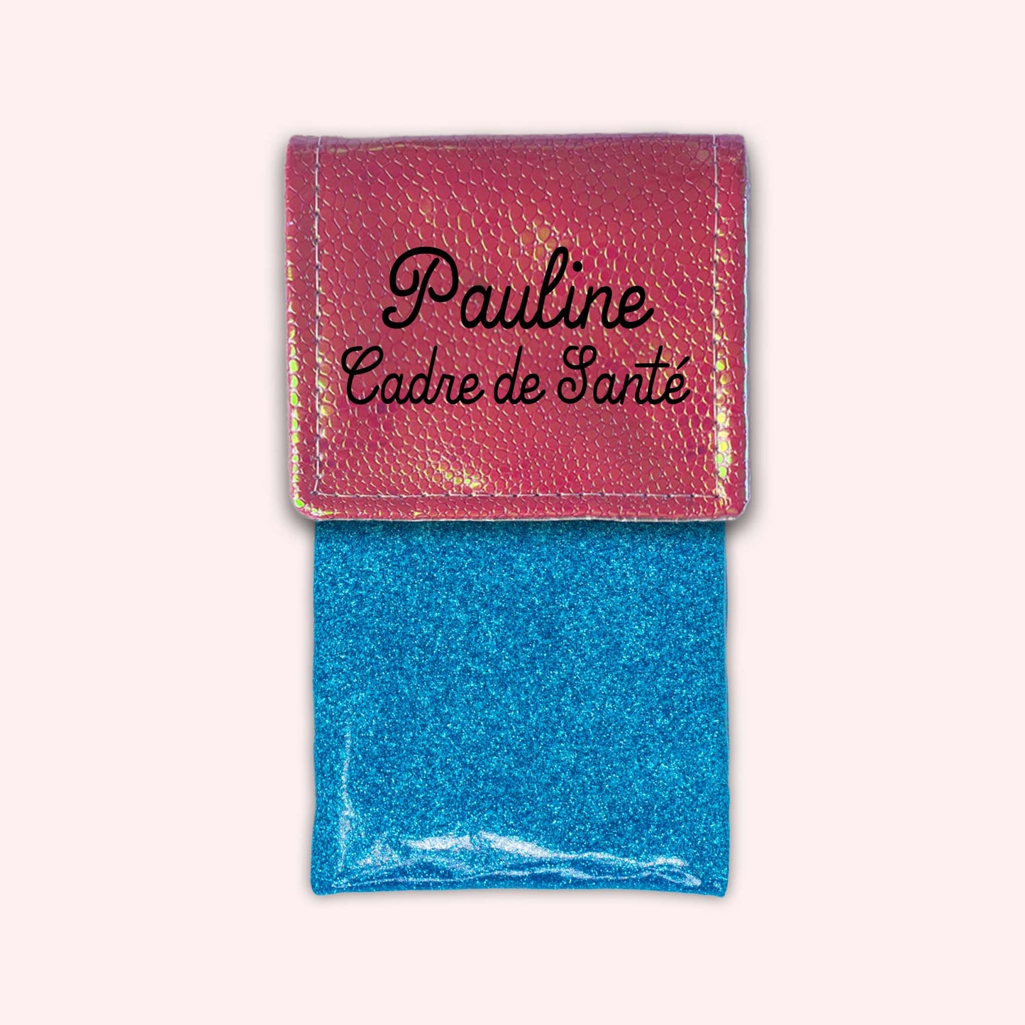 Holo Dark Pink Magnetic Pouch