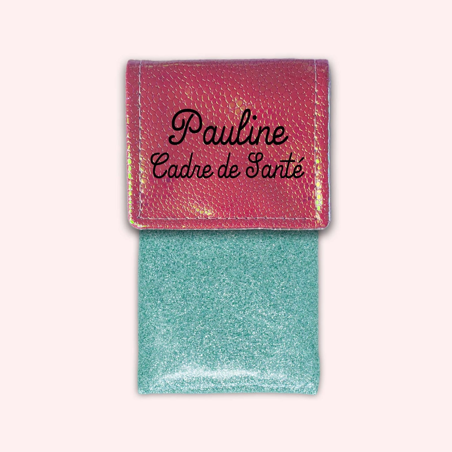 Holo Dark Pink Magnetic Pouch