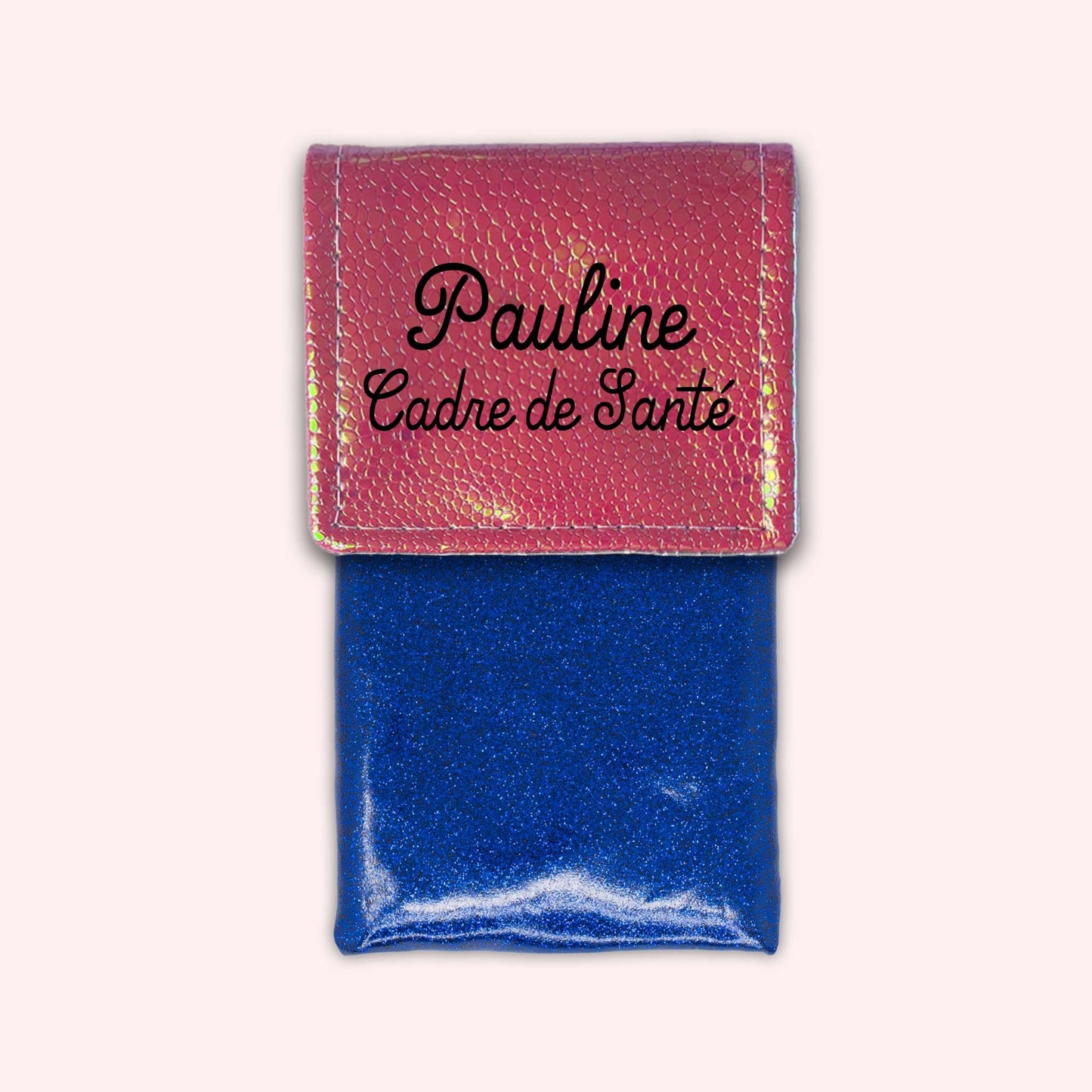 Holo Dark Pink Magnetic Pouch