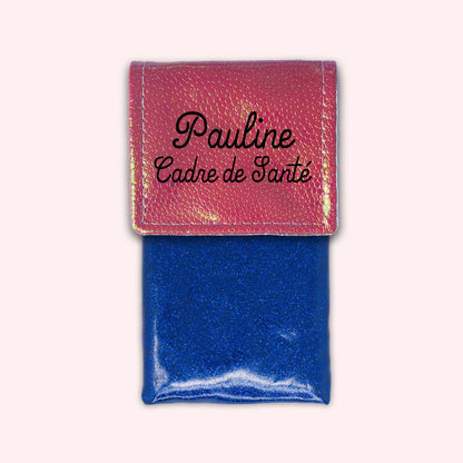 Holo Dark Pink Magnetic Pouch
