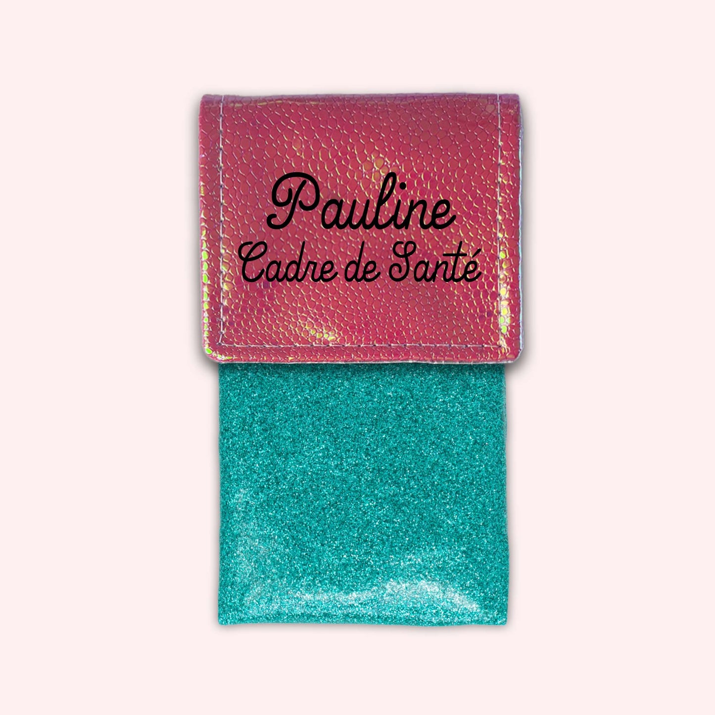 Holo Dark Pink Magnetic Pouch