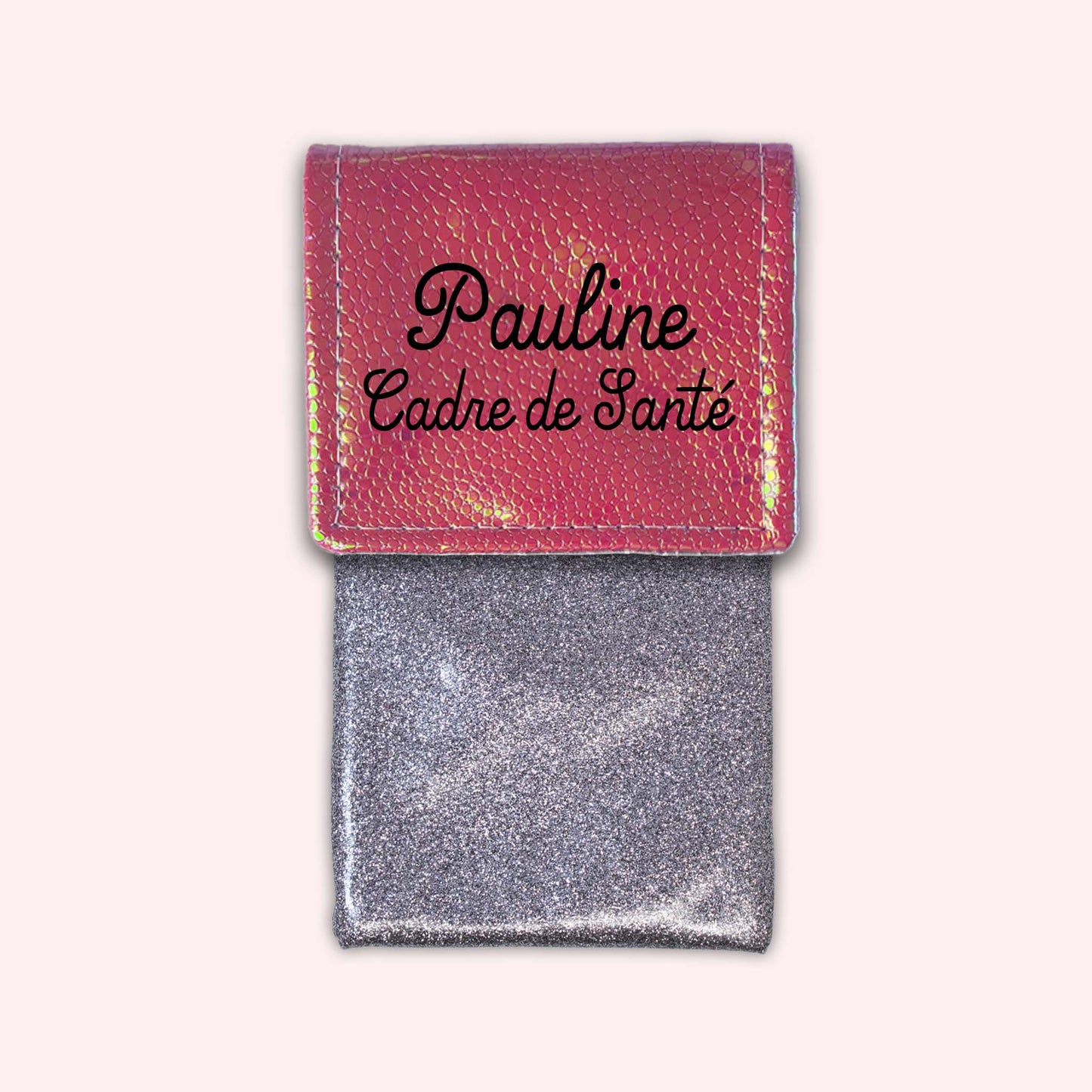 Pochette aimantée Holo Rose Foncé