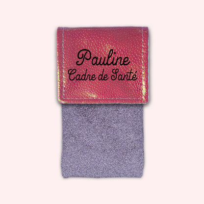 Holo Dark Pink Magnetic Pouch