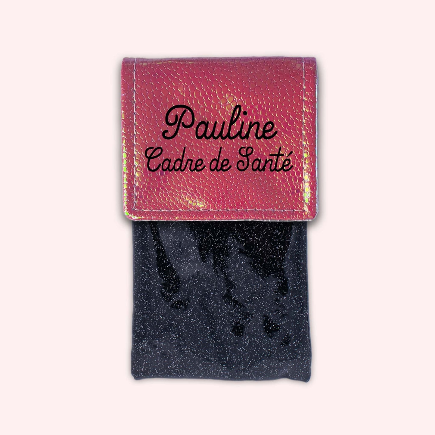 Holo Dark Pink Magnetic Pouch