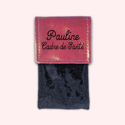 Holo Dark Pink Magnetic Pouch